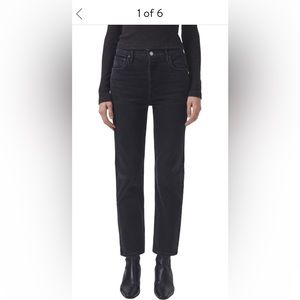 Agolde Riley high waist straight